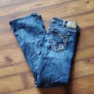 Silver womens jeans